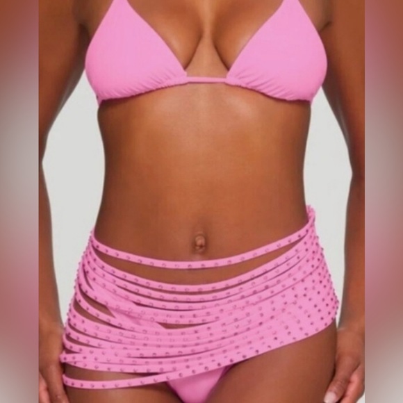 Skims swim Rhinestone strappy skirt size 4x brand new with tags - Picture 1 of 4